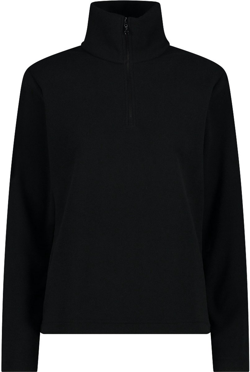 Dames 1/4 zip fleece CMP Zwart