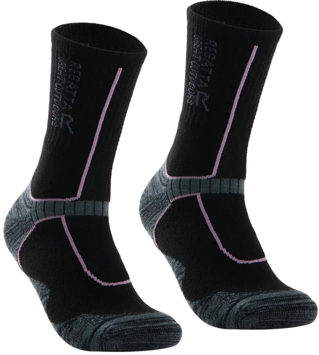 Merino Wol Sokken Dames Regatta Hiker Zwart