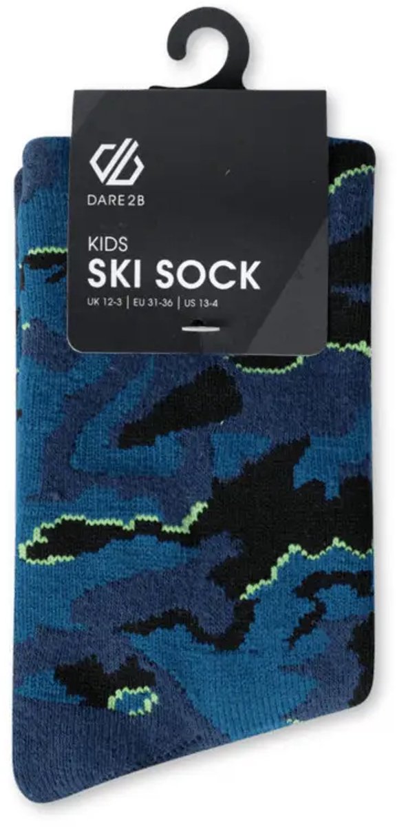 Geprinte skisokken voor kinderen Dare 2B Blauw