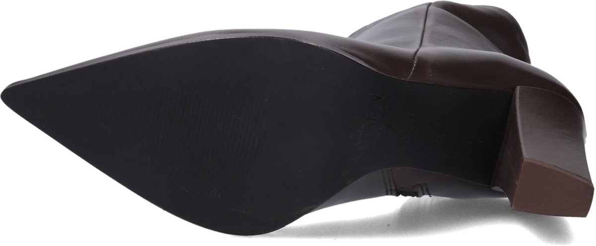 Notre-V 67139 Enkellaarsjes - Enkelboots met rits - Dames - Bruin - Maat 38