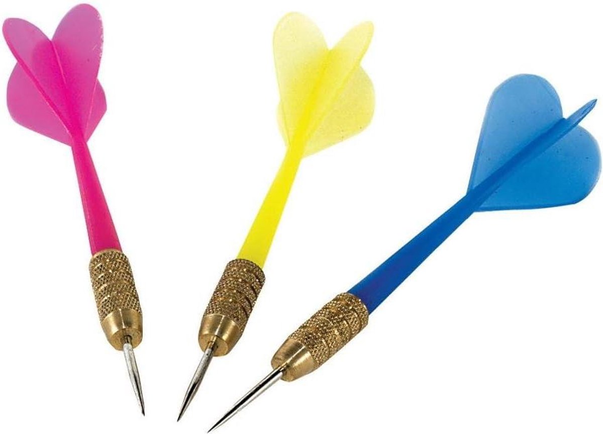Plastic Dartpijlen Set - Dartpijlen Set - Darts Spelen - Stalen Punt - 10 Gram - Gekleurd