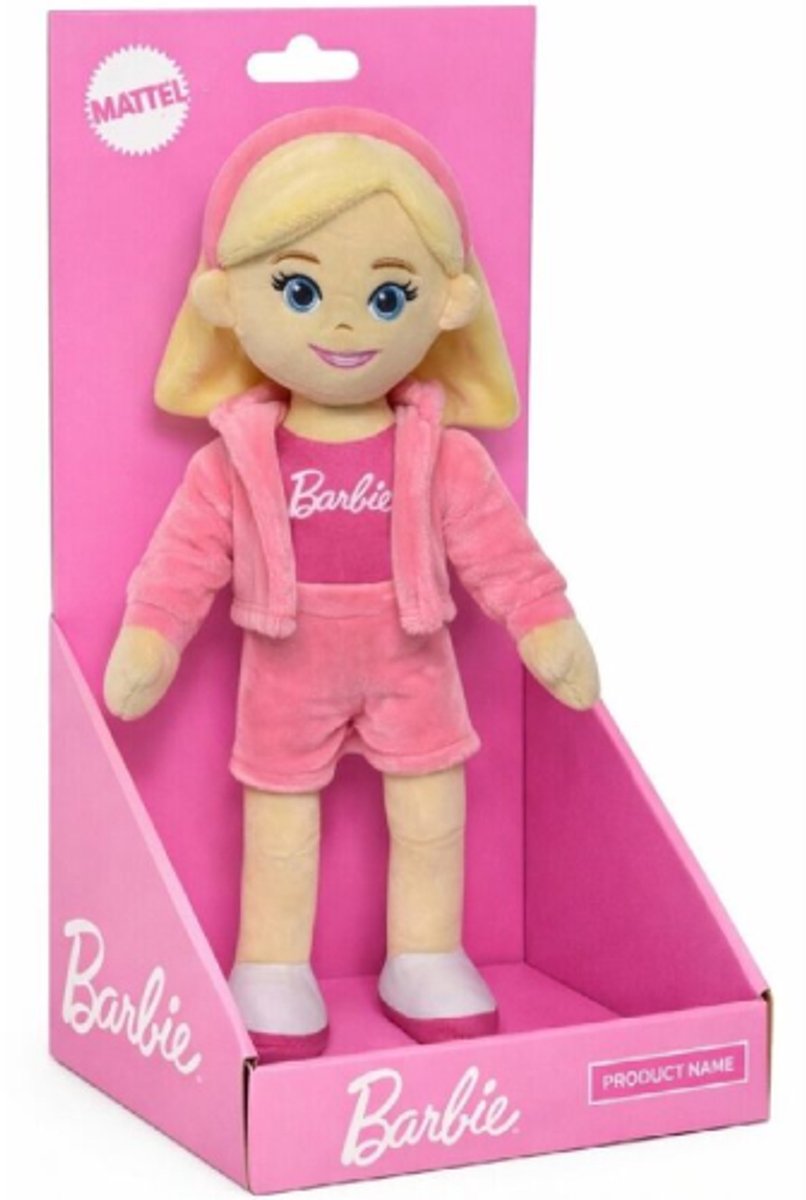 Lush - Barbie Pluche Knuffel Pop 30 cm - Speelgoed Knuffels voor Kinderen Meisjes - Barbie Girl Plush Toy - Knuffelpop Cadeau