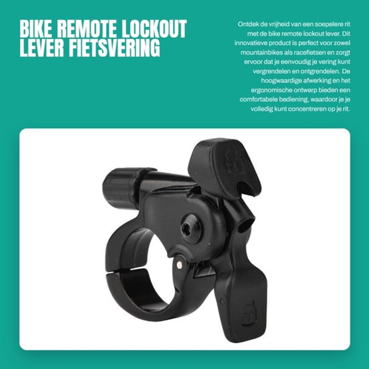Lockout Lever - Fiets Afstandsbediening - Vergrendelingsmontage - Lichtgewicht - Hoogwaardig Metaal - Comfortabele Bediening - Fietsschakelaar