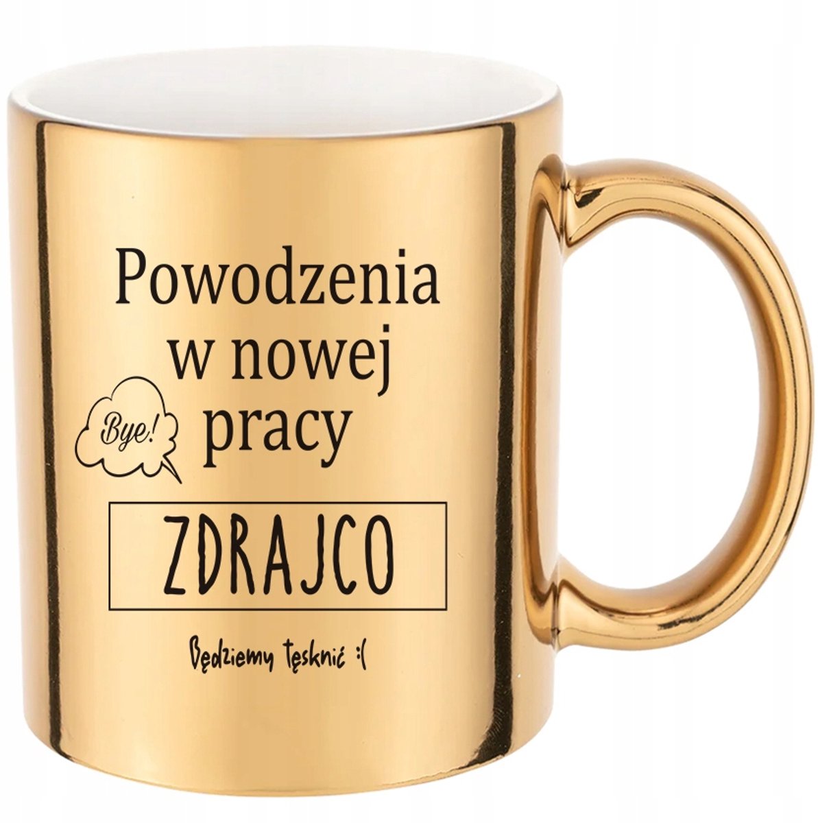 Elegante Gouden Mok 330ml - Stijlvol Cadeau voor Collega