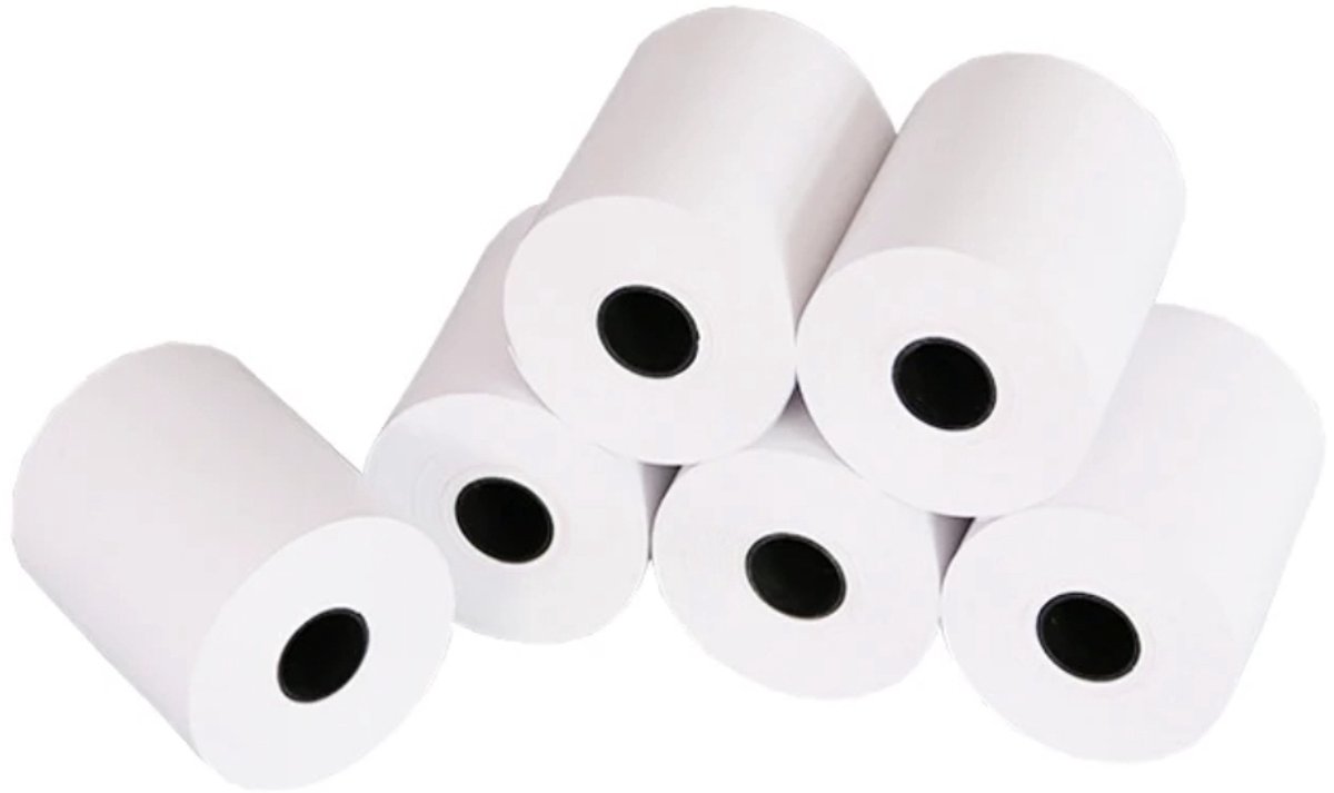 DutchRoll 10 Pinrollen 57x40 / Thermal Receipt /kassarollen - Geschikt voor Betaalterminals, PIN & Receipt Printers
