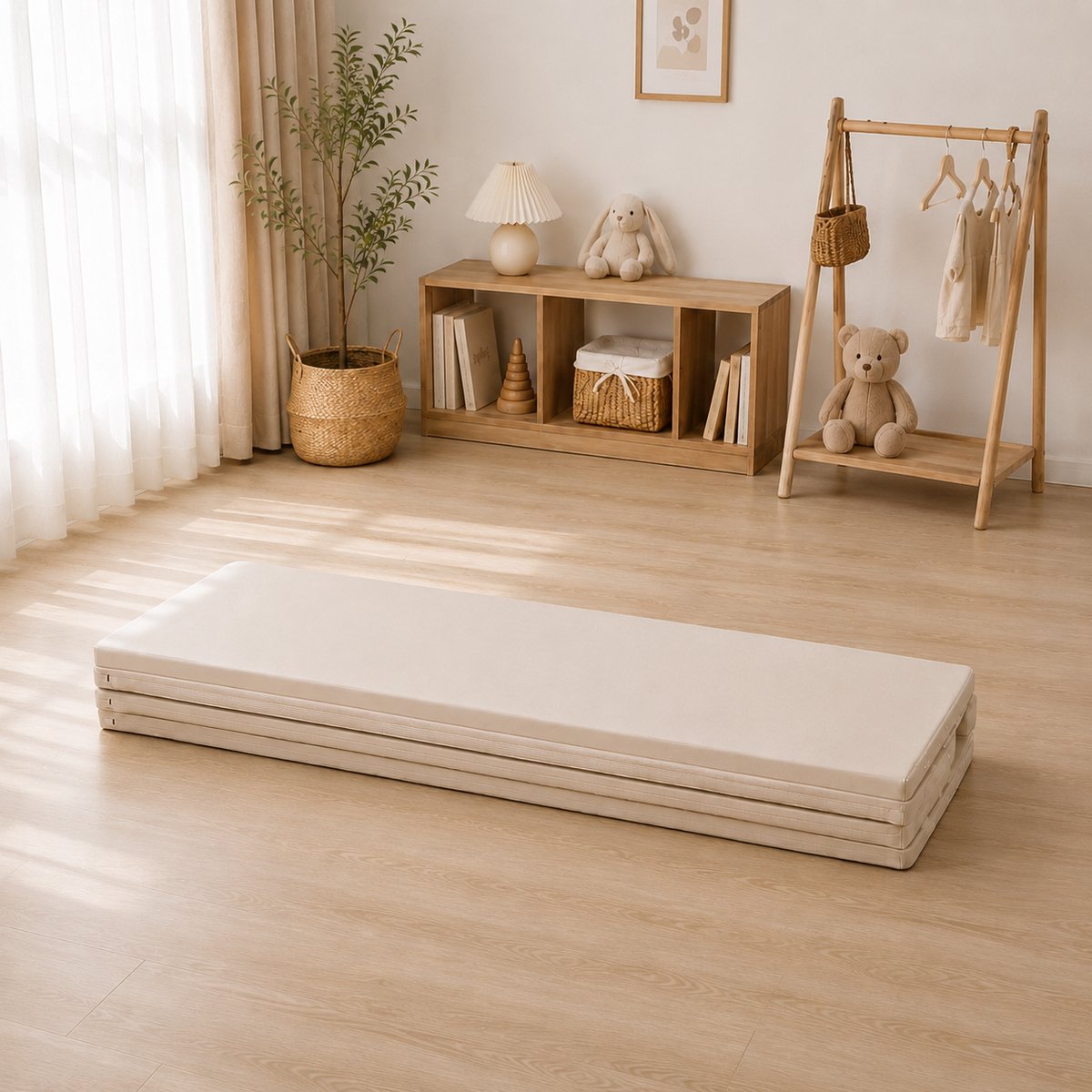 HENVAE Beige Speelmat 160 x 150 cm x 4 cm EXTRA DIK thumbnail 3