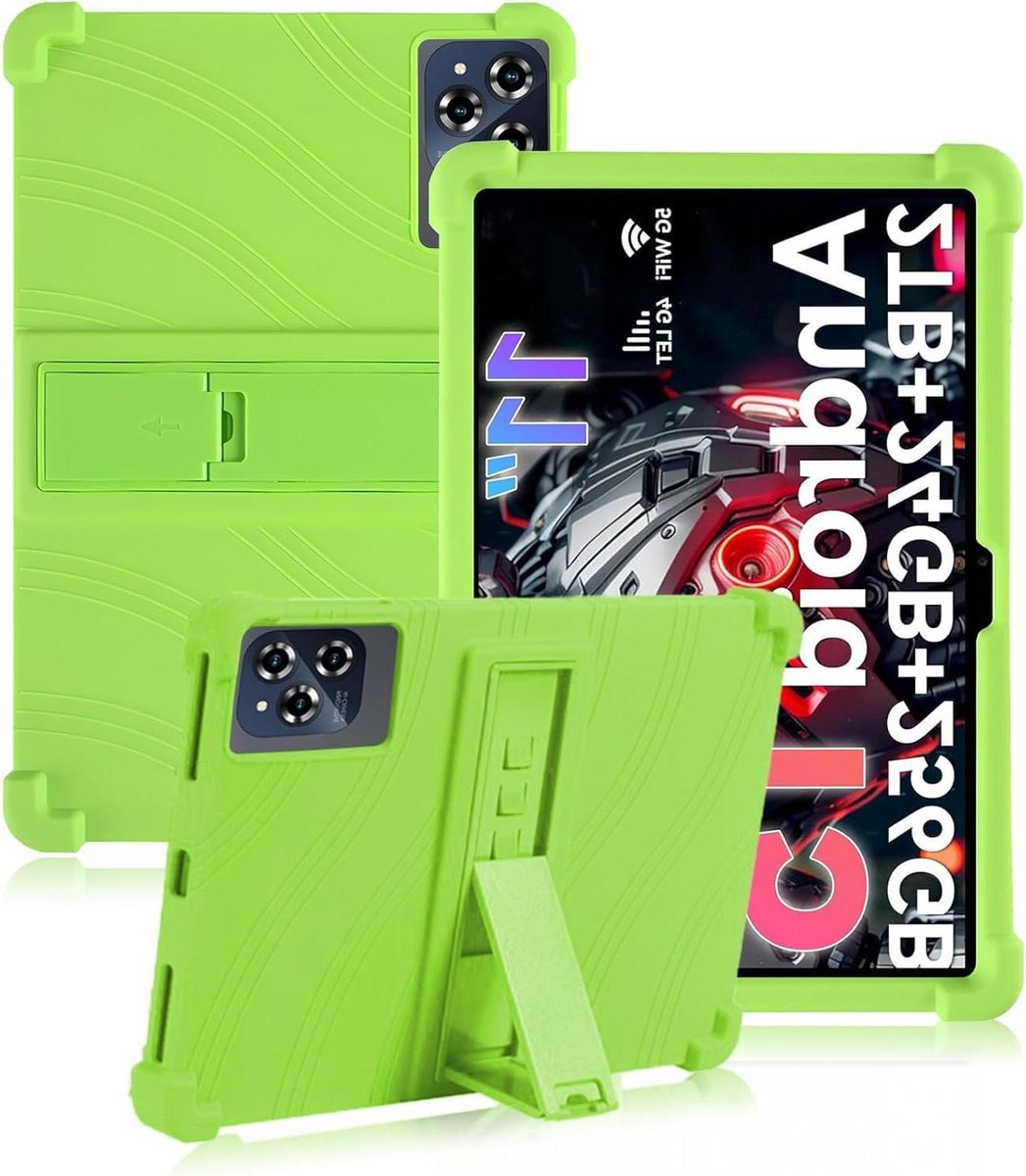 Tablet Beschermhoes - Hoes Tablethoes - Tablet Beschermen - Volledige Dekking - 11 inch - Groen