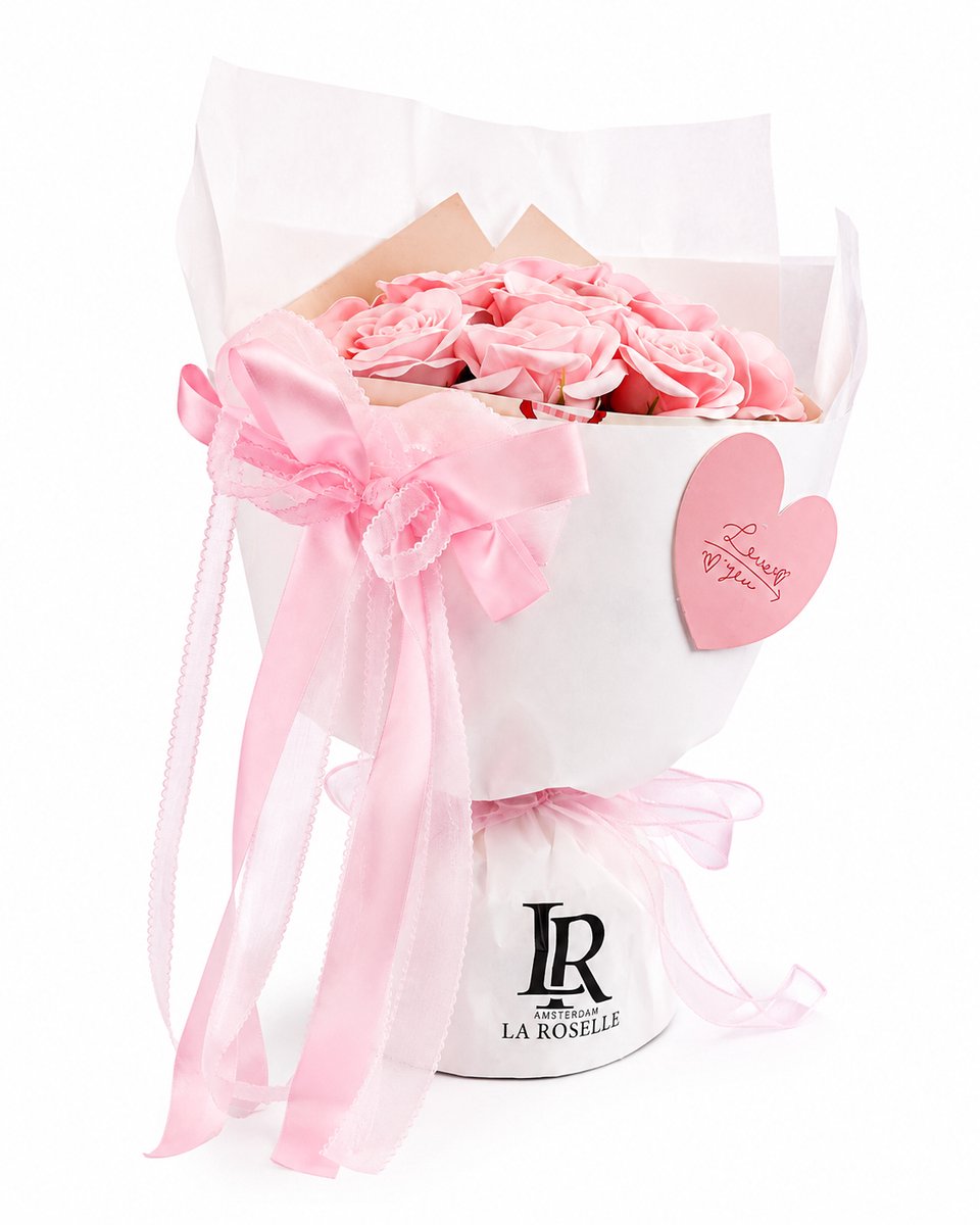 La Roselle Amsterdam - Geurend Boeket - Roze - Verjaardag Cadeau - Gift