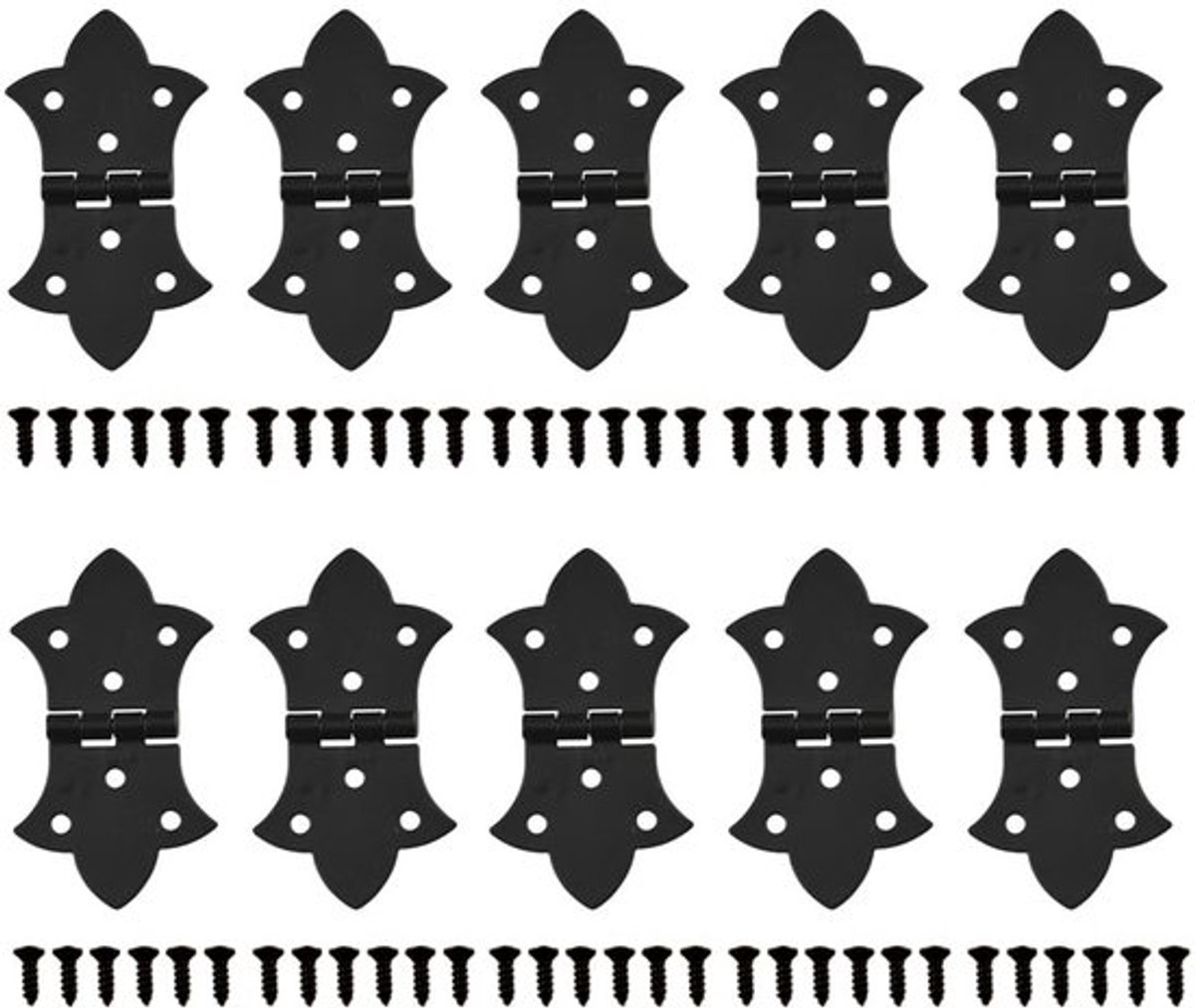 Scharnieren Vintage Stijl - Kleine Scharnieren - Scharnieren Zwart - Scharnierpen - Meubel Scharnieren - Duurzaam Materiaal - Meubelscharnieren