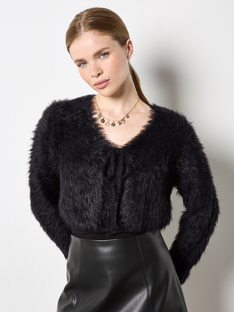 Fluffy Cropped Bolero