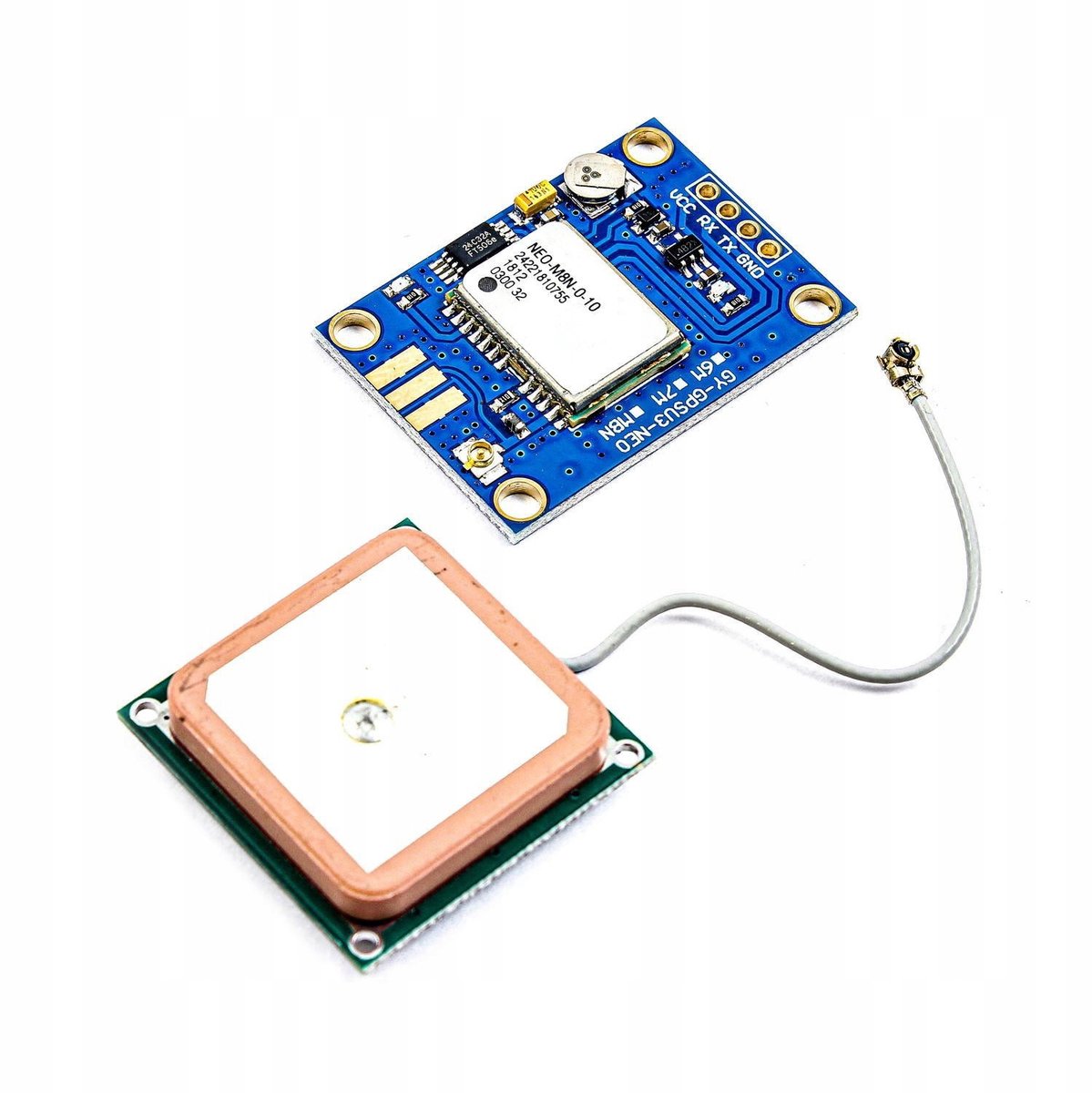 Rosfix GPS-Module GY-NEO8M V2 - Ceramische Antenne, 72-Kanaals U-blox M8 - 2,5 m Nauwkeurigheid