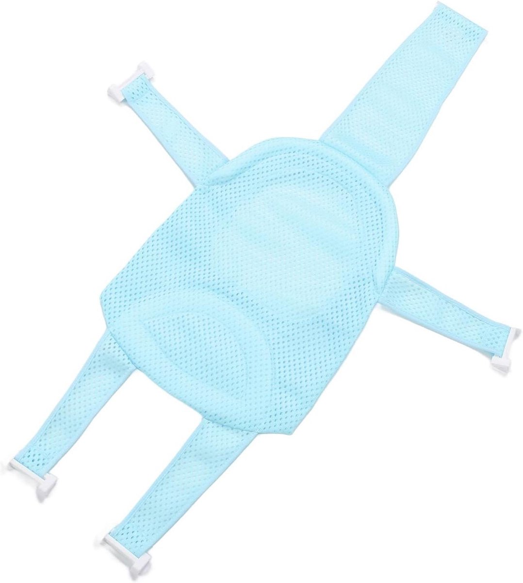 Babybad Ondersteuning - Bad Net - Veilig Baden - Antislip Ontwerp - 30 x 23 cm - Lichtblauw