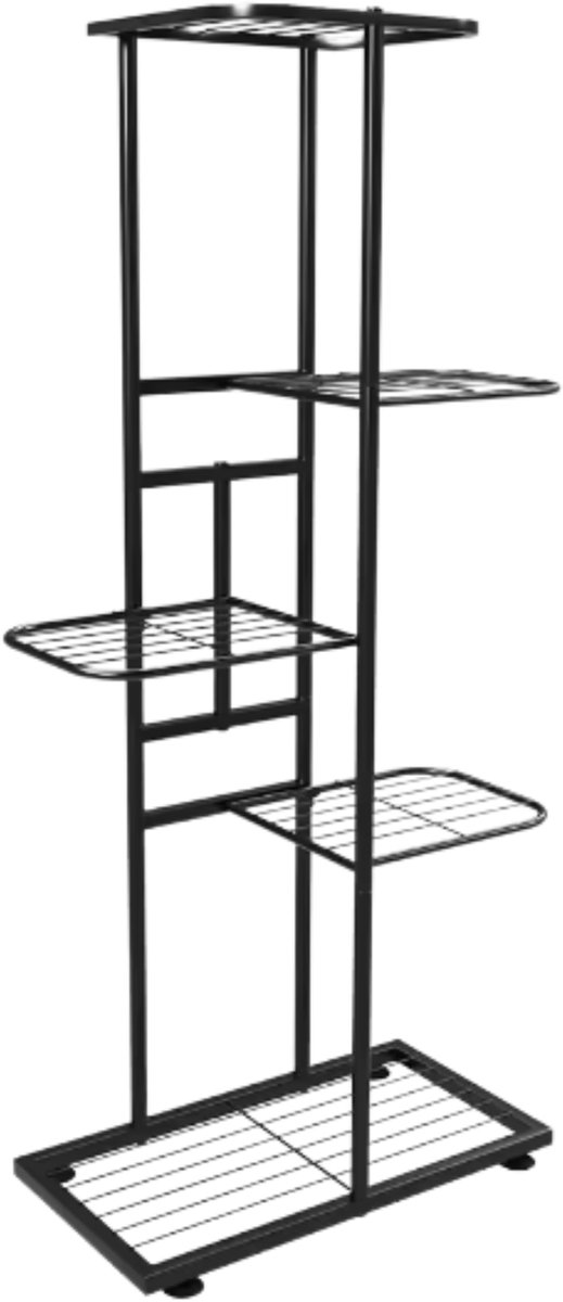 NordHaus Plantenstandaard - Plantenrek - Plantenhouder - Ruimtebesparend ontwerp voor binnen en buiten - 5 lagen, 95 x 41 x 22 cm