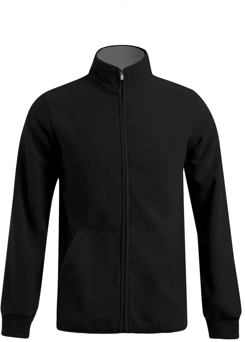 Promodoro Men´s Double Fleece Jacket E7971 - Black/Light Grey (Solid) - L