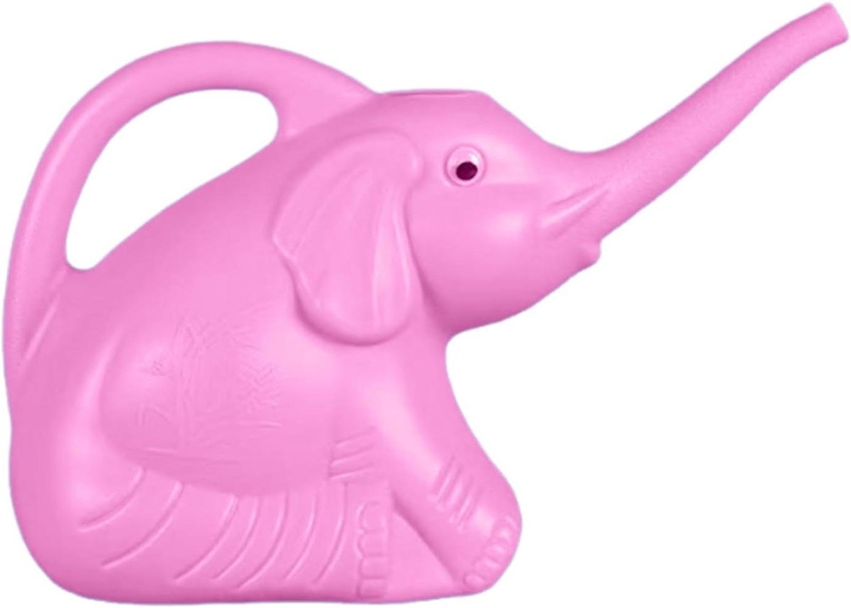 Olifant Gieter - Plantensproeier Tuin - Planten Verzorgen - Lange Tuit - 12x25x12 cm - Roze