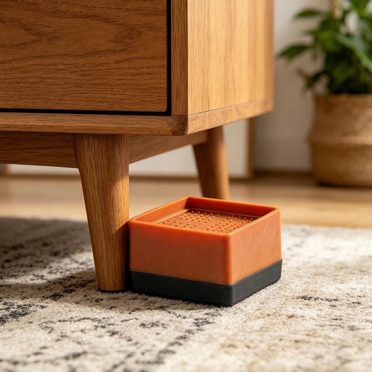 Meubelverhogers - Bankverhogers Stoelverhogers - Meubels Verhogen - Anti-slip Ontwerp - 4 stuks - Bruin
