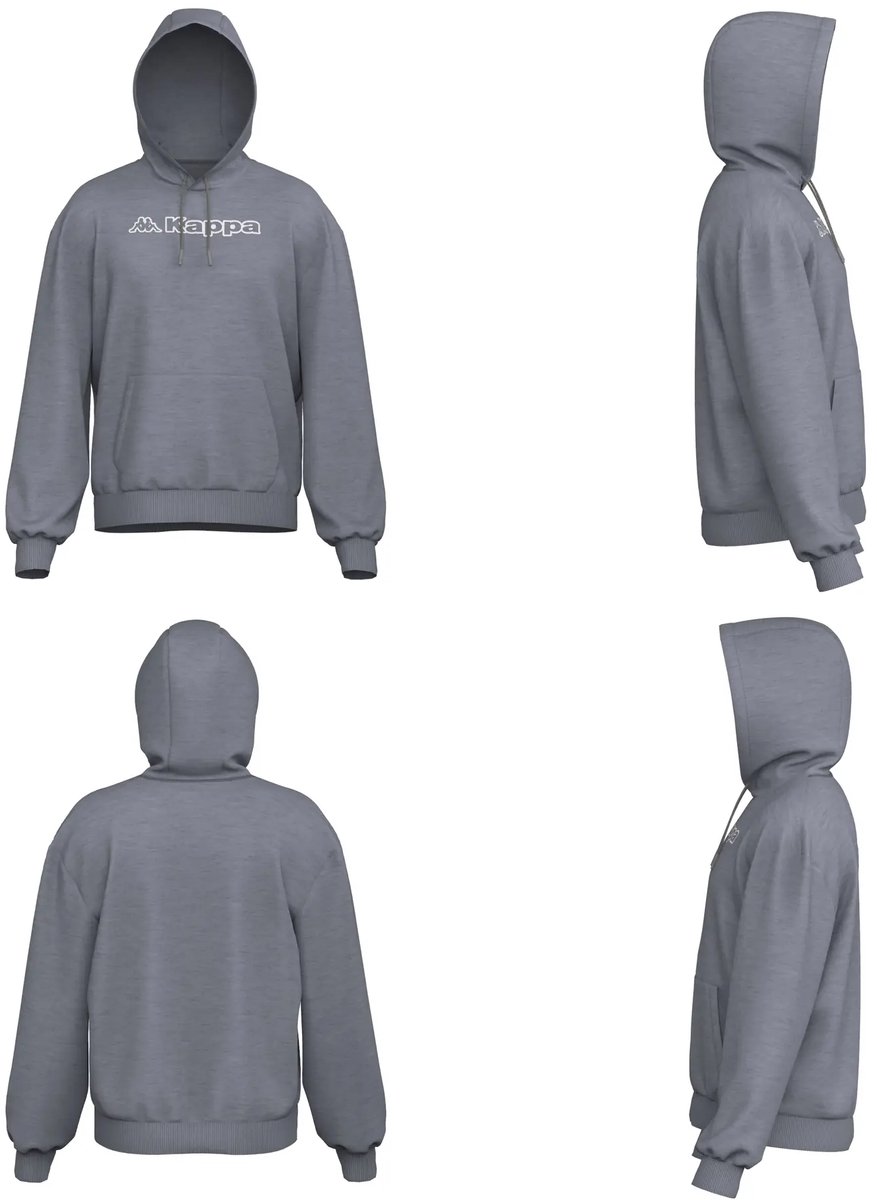 Hoodie Kappa Femmo Grijs