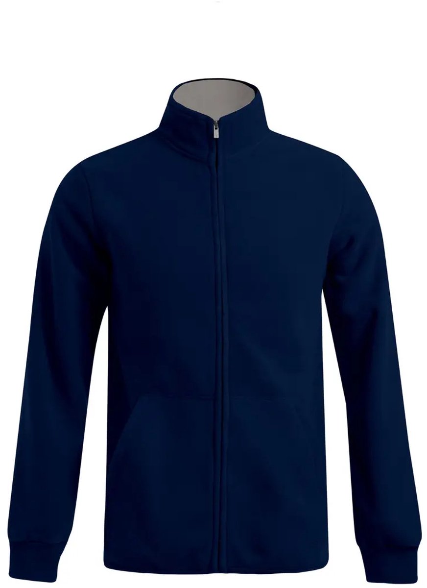 Promodoro Men´s Double Fleece Jacket E7971 - Navy/Light Grey (Solid) - M