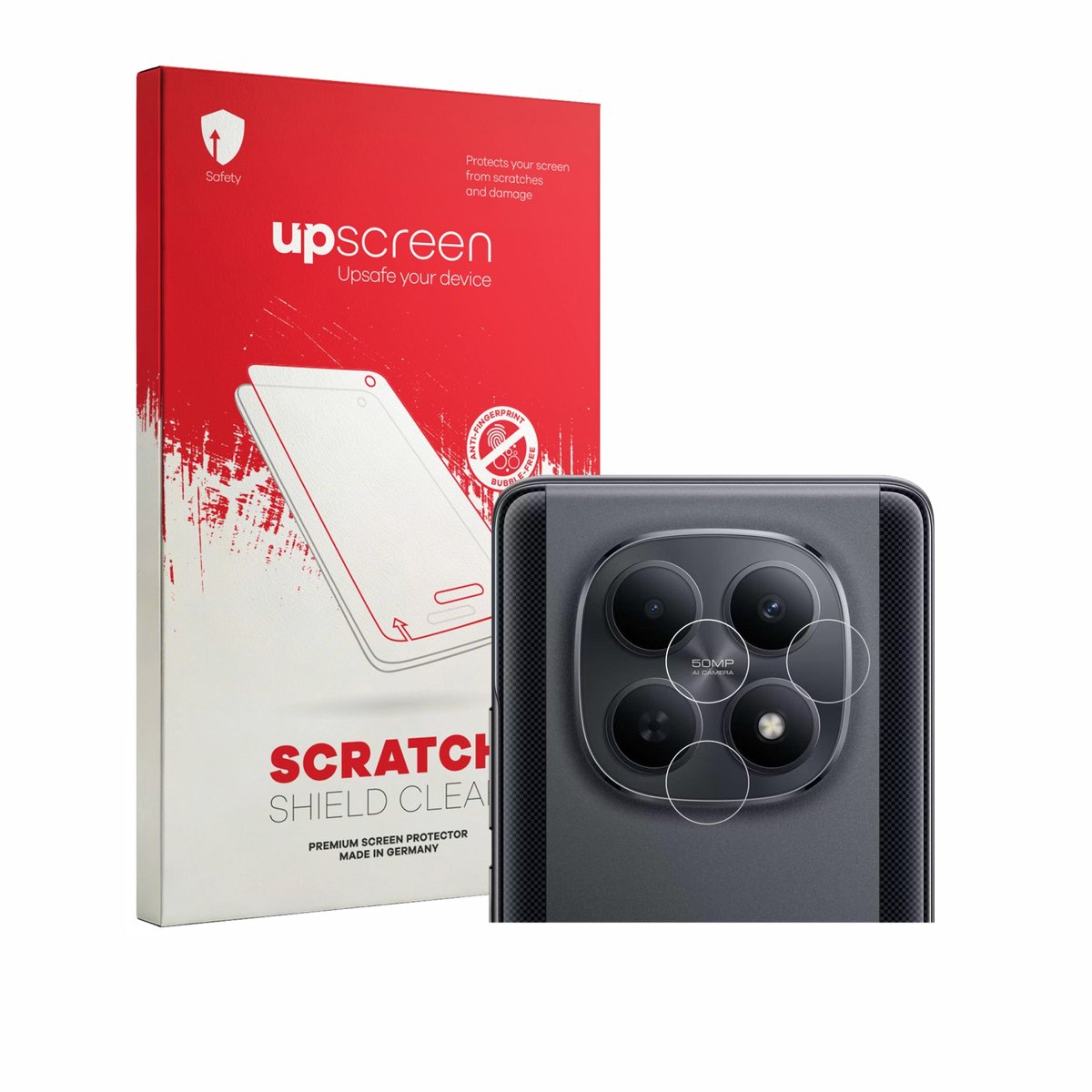 upscreen - Screenprotector voor Xiaomi Poco M8 (ALLEEN Camera) - Folie Beschermfolie transparant
