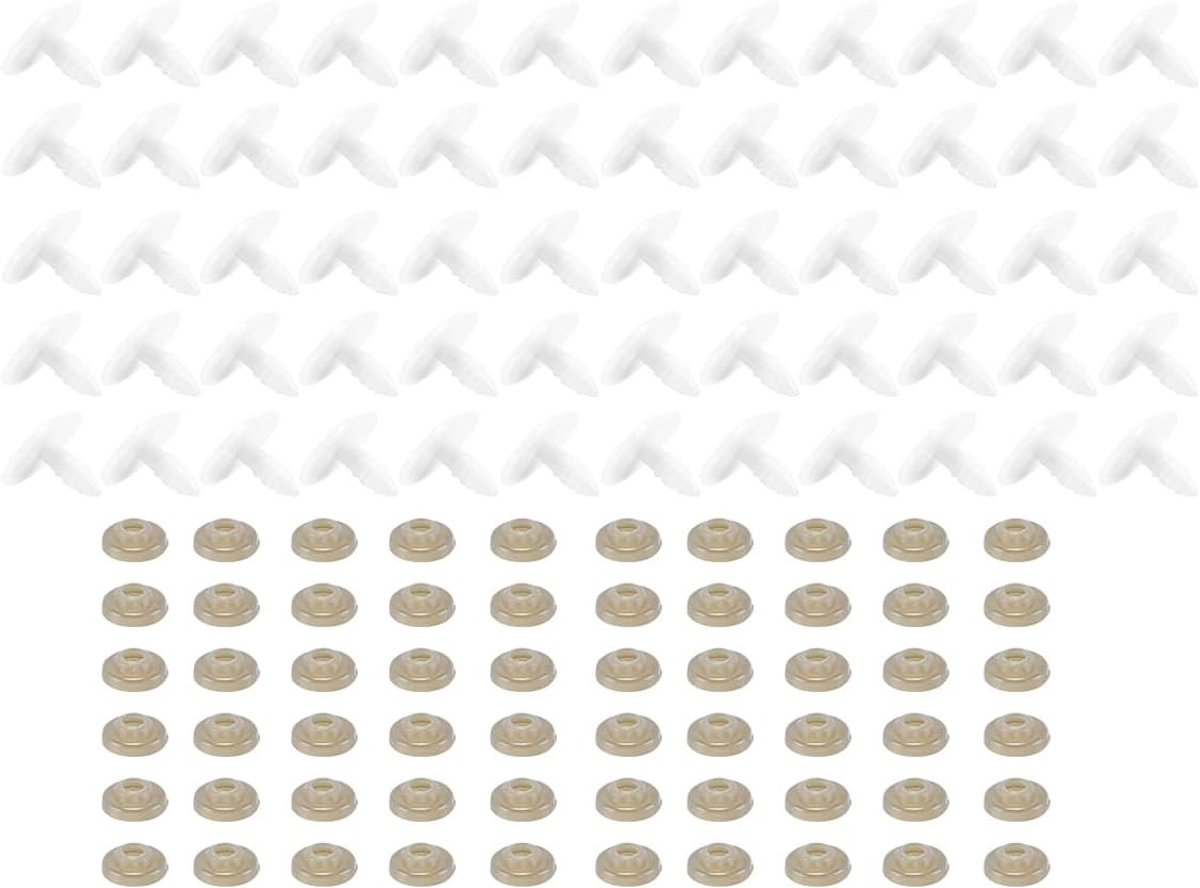 60 Stuks Ovalen Veiligheidsplastic Met Seal voor DIY Teddyberen, Poppen en Dierenspeelgoed