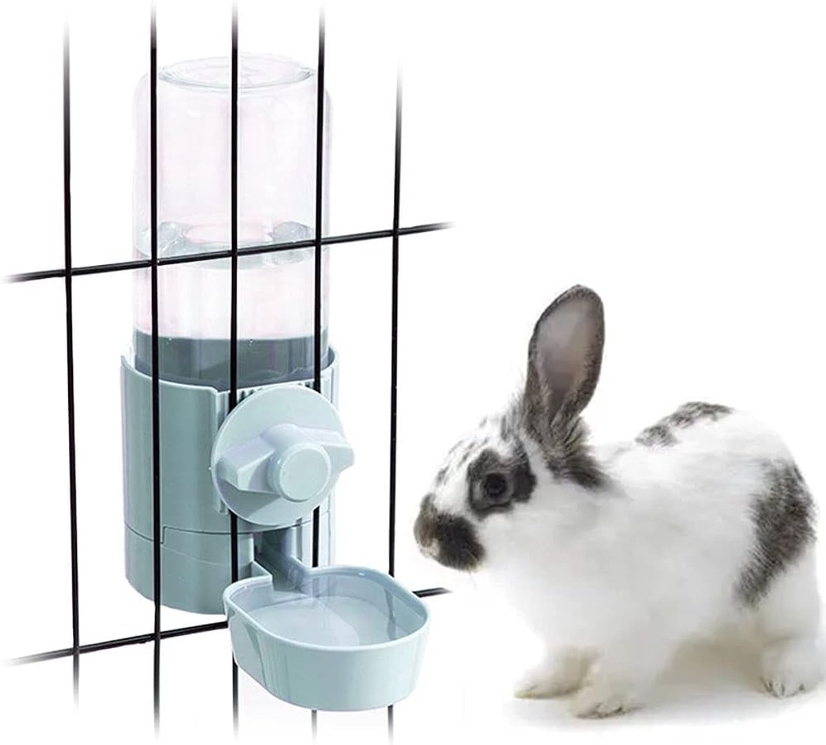 Waterdispenser zonder lekkage voor konijnen, cavia’s, hamsters en andere kleine dieren – 500ml drinkbak voor huisdieren