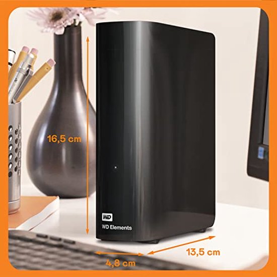 Externe Harde Schijf - Opslagstation Desktop - Bestanden Opslaan - Snelle Data Transfer - 18 TB - Zwart — afbeelding 3
