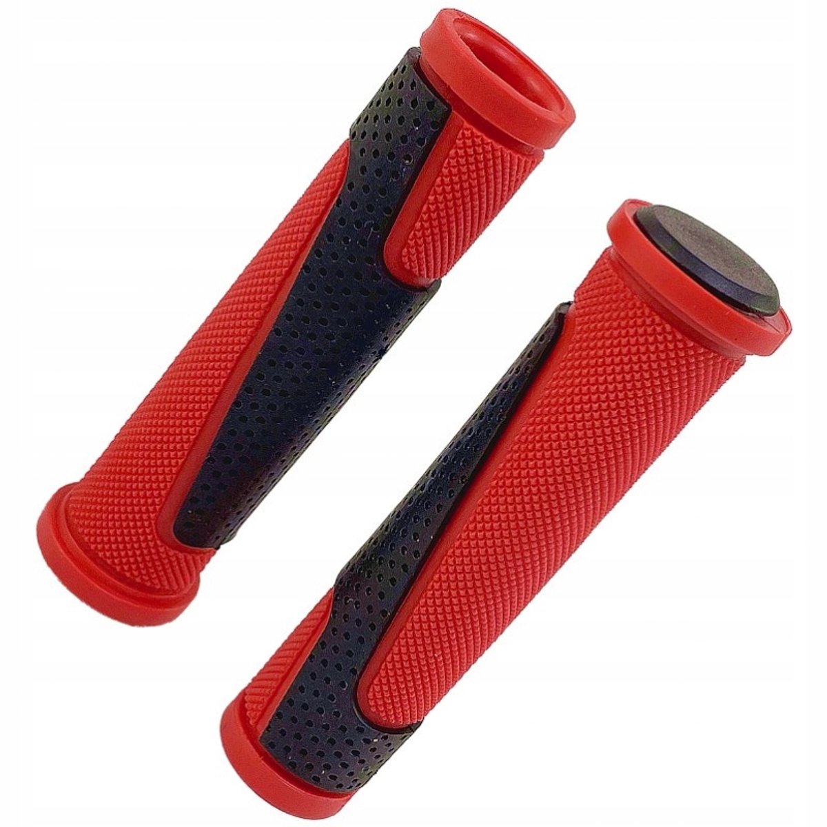 Merkloze Fietshandvatten 130mm Rood/Zwart