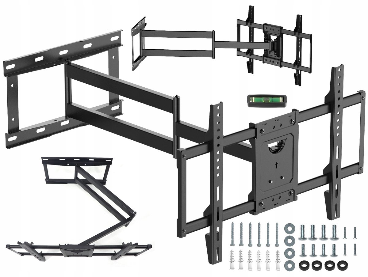 Vetouson TV-muurbeugel 85cm uitschuifbaar, hoekmontage, 32-64 inch