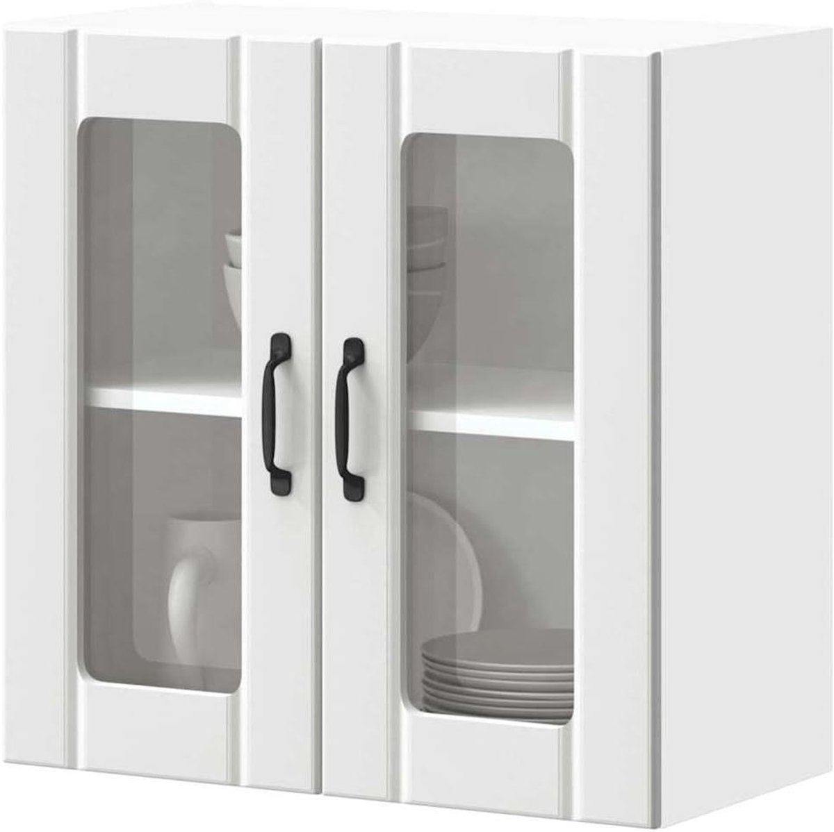 Keukenkast met deur - Opbergkast keuken - Keuken organiseren - Verstelbare poten - 60 x 31 x 60 cm - Wit