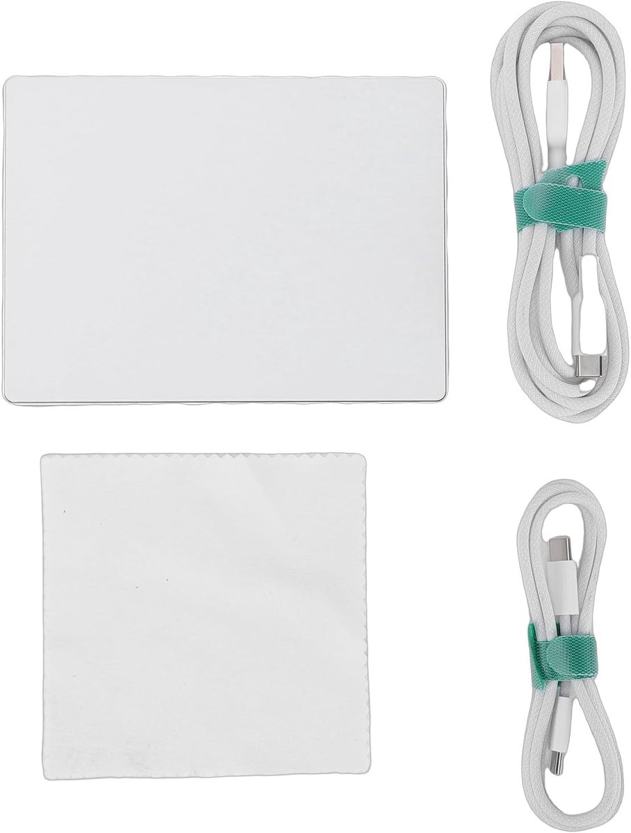 Draadloos USB Trackpad Muismat, Draagbaar Multi-Gestures Touchpad, Ultra Dunne en Hoge Precisie Aluminium Muismat voor Computer en Laptop