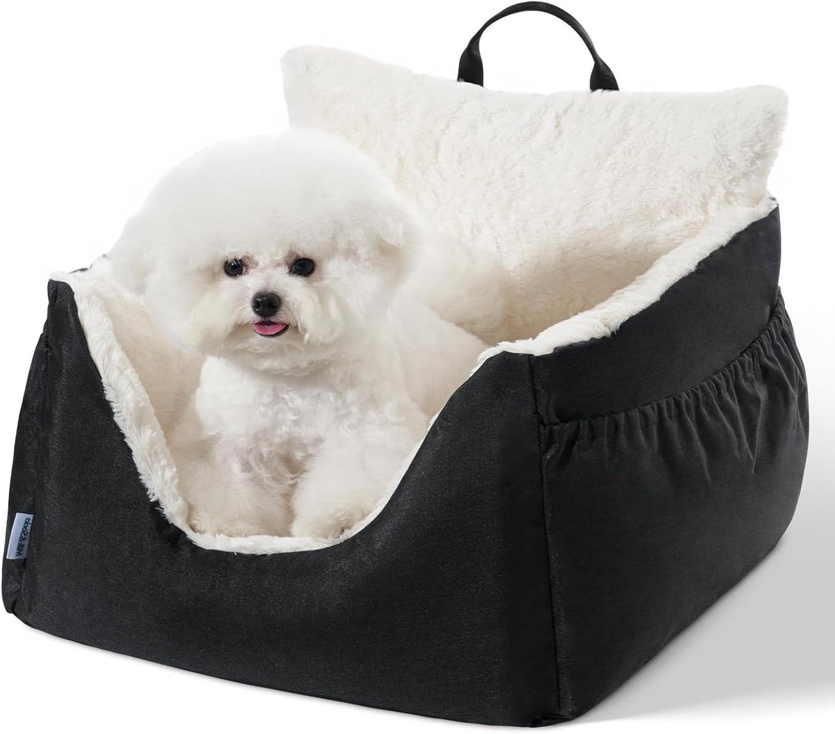 Honden Autostoel - Reisbed - Veilig Reizen - Machine Wasbare Hoes - Tot 9kg - Zwart