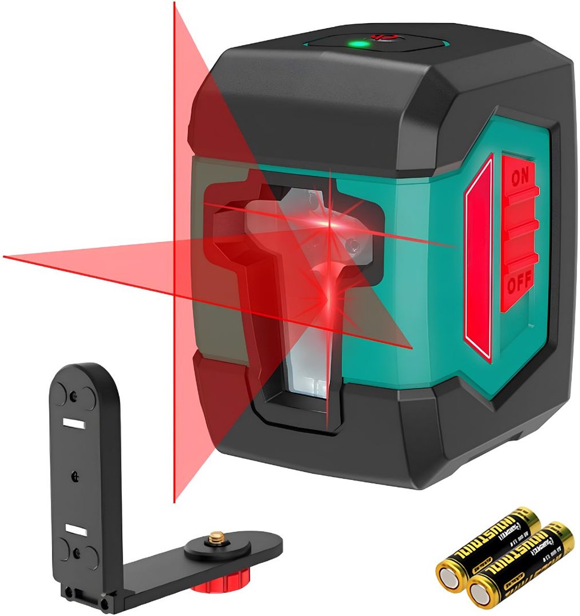 SP® Kruislijnlaser - Kruislijnlaser met Statief - Zelfnivellerend - Zwart - 7cm x 7cm x 1cm