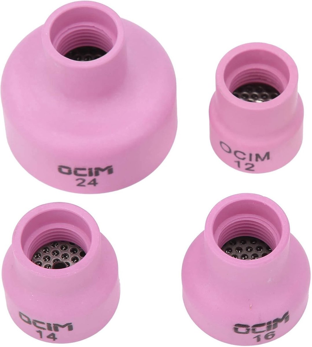 Keramische Lasbek, Mondstuk voor TIG-lassen, Korte TIG-laspot met Gaslens en Nozzles voor WP 17 18 26 - Perfect voor Precisiewerk en Duurzaam Gebruik