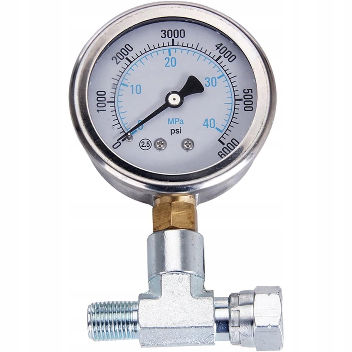 Rosfix Lijnmanometer Spuitaccessoire - 0–40 MPa (400 Bar), 1/4" - 56 Mm - Klasse 2,5