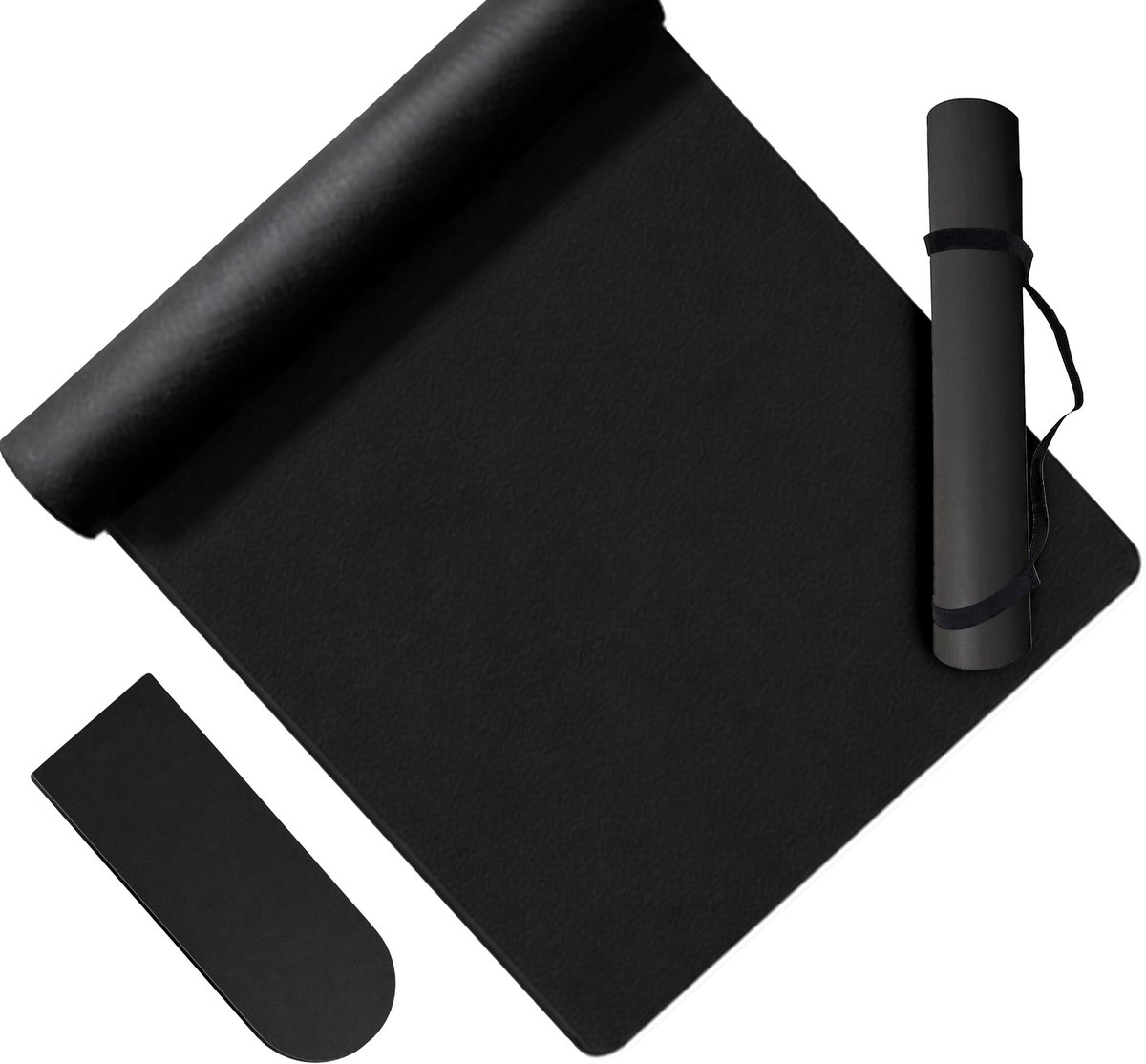 Yogamat antislip - 5 mm - zwart
