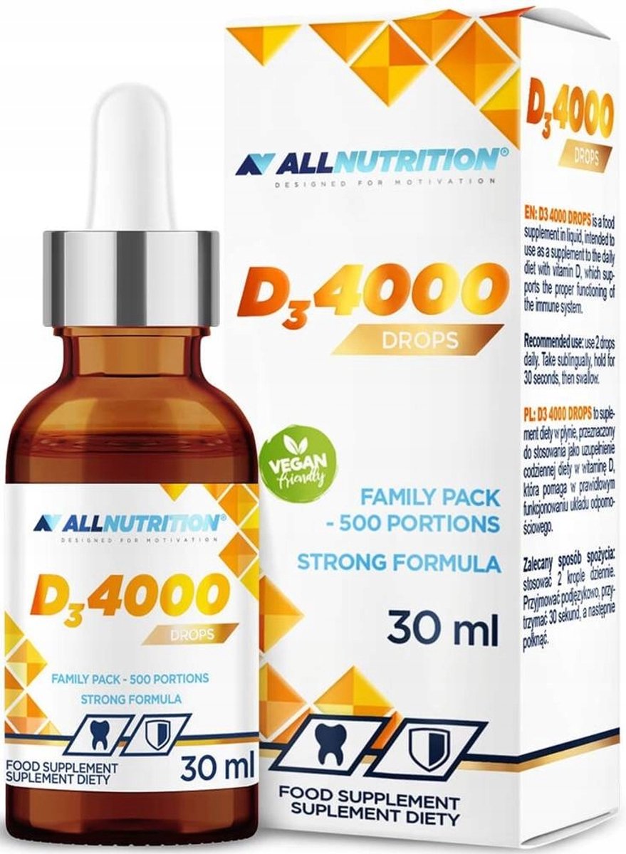 ALLNUTRITION Vitamine D3 4000 Drops – 30 ml