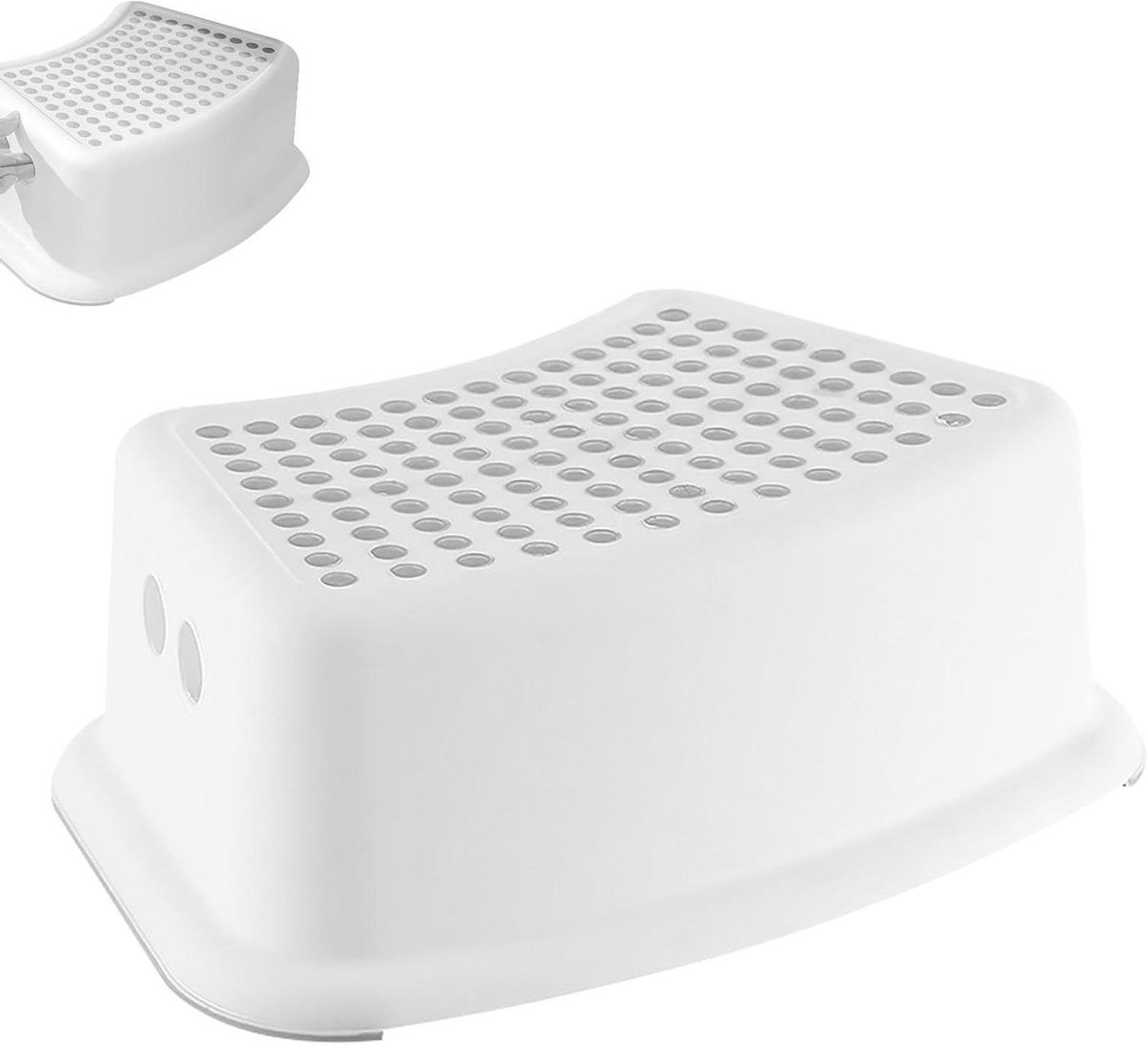 Toiletkruk - Kakkruk Potty Step - Verbeteren stoelgang - Antislip en stabiel - 37x25x13 cm - Grijs