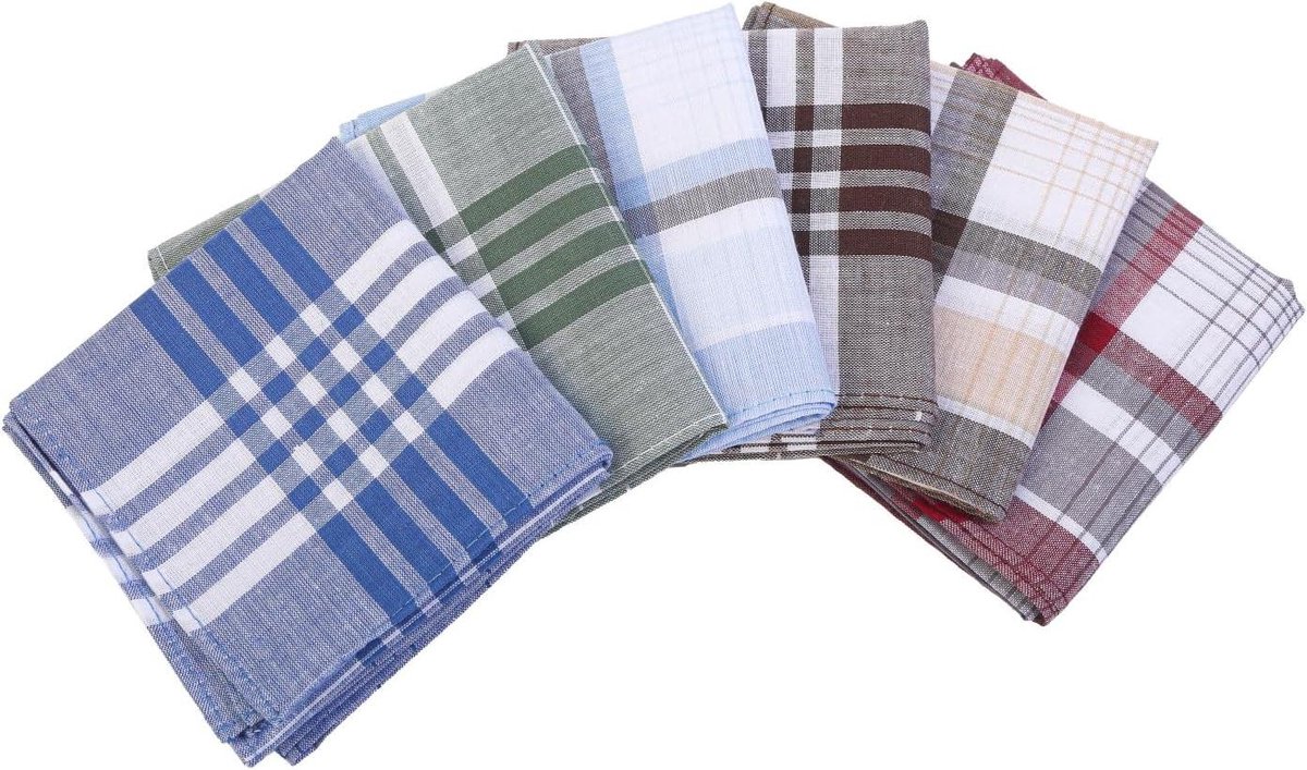 Zakdoeken Heren - Zakdoek Katoen - Dagelijks Gebruik - Zachte Katoenvezels - 6 Stuks - Wit