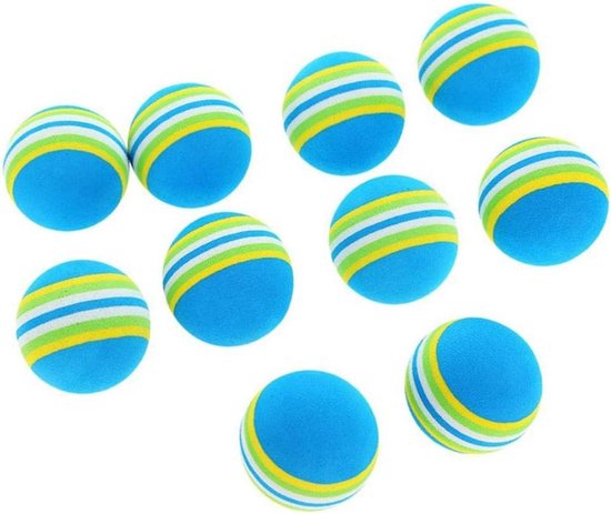 Oefen Golfballen - Spons Ballen Foam - Golf Training - Zacht EVA Materiaal - 4.2cm Diameter - Blauw Rood — afbeelding 5