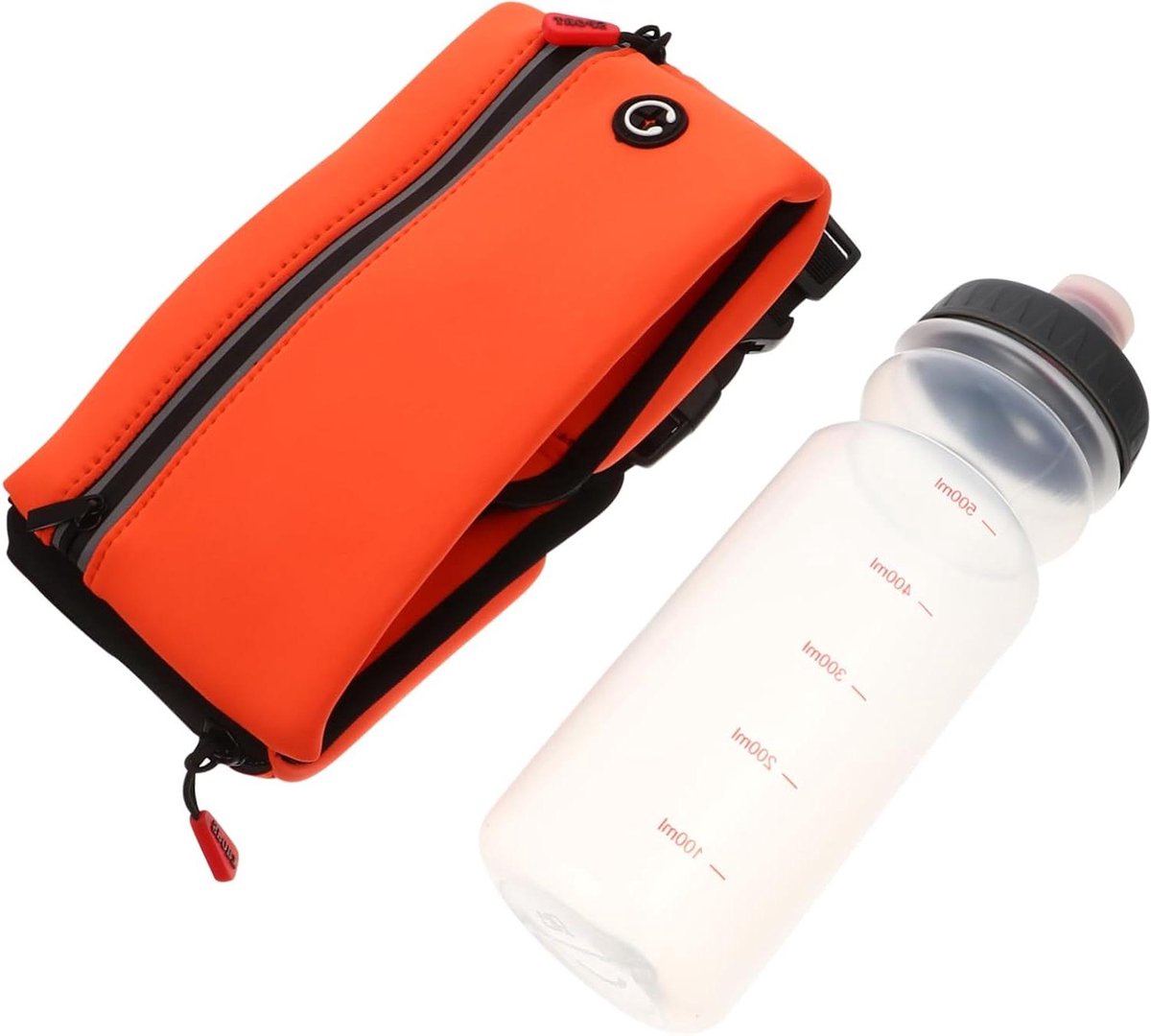 Sport Heuptas - Loopriem Waterfles - Outdoor Activiteiten - Waterafstotend Nylon - 50x12 cm - Oranje
