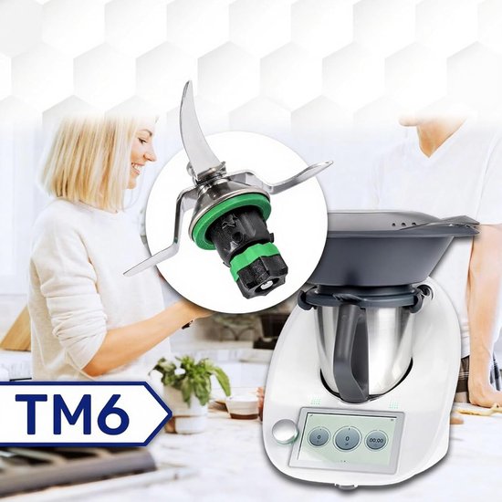Vervangingsmes voor Thermomix TM6/TM7 - roestvrijstalen mixmes met afdichtring, keukenaccessoires en reserveonderdeel voor optimale kookprestaties — afbeelding 5