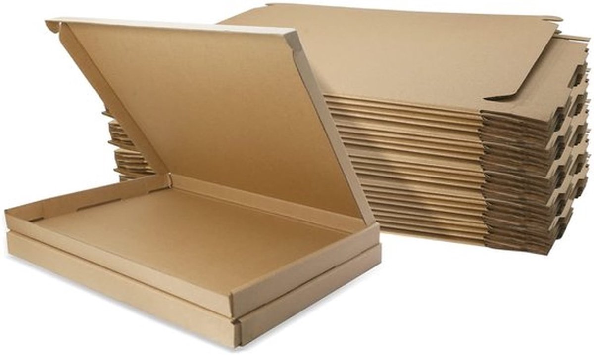 Verzenddozen 280 x 185 x 20 mm - Golfkarton - Verpakking dozen - 10 stuks - Milieuvriendelijk - Perfect voor verzending en opslag - Verzenddoos