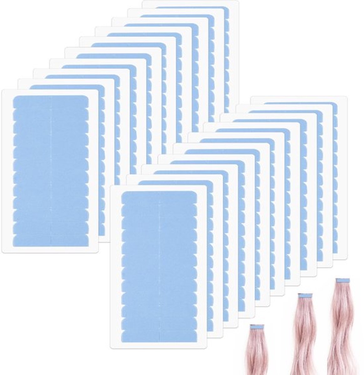 Tape Extensions - 240 Stuks - Dubbelzijdige Tape - Hoge Kleefkracht - Vervangingsmateriaal - Comfortabel in Gebruik - Geurloos - Haarverlenging