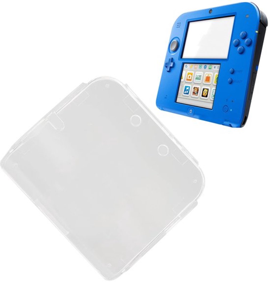 Beschermhoes Transparante Kristallen Behuizing - 2DS Console - PC Materiaal - Perfecte Bescherming - Gaming-accessoires - Zorgeloos Gebruik - Console Case