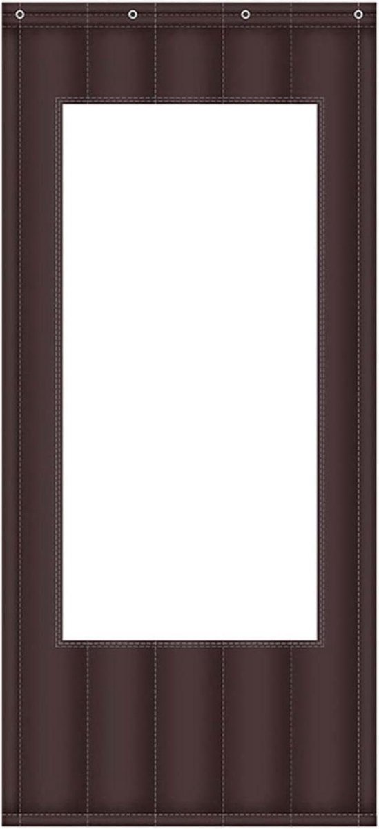 Thermisch Deurgordijn - Hordeur Gordijn - Tocht Vrij Houden - Magnetische Sluiting - 120x210cm - Grijs