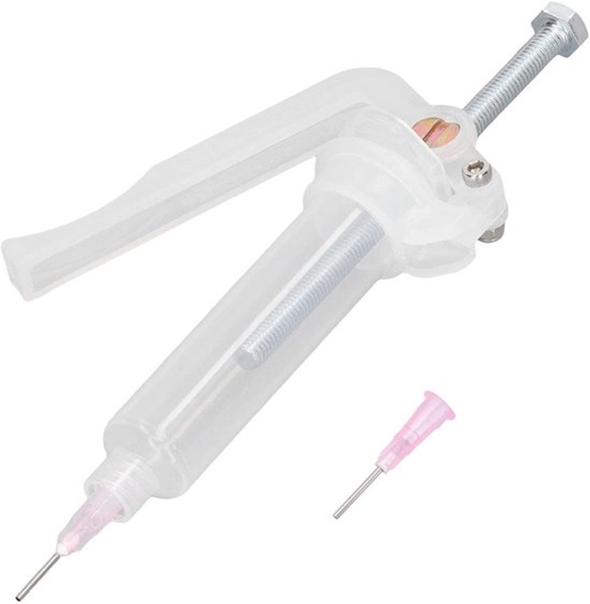 Soldeerpasta extruder - Precisie controle applicator - Kunststof & metaal - Spuit met 2 naalden - Perfect voor circuit board reparatie -...