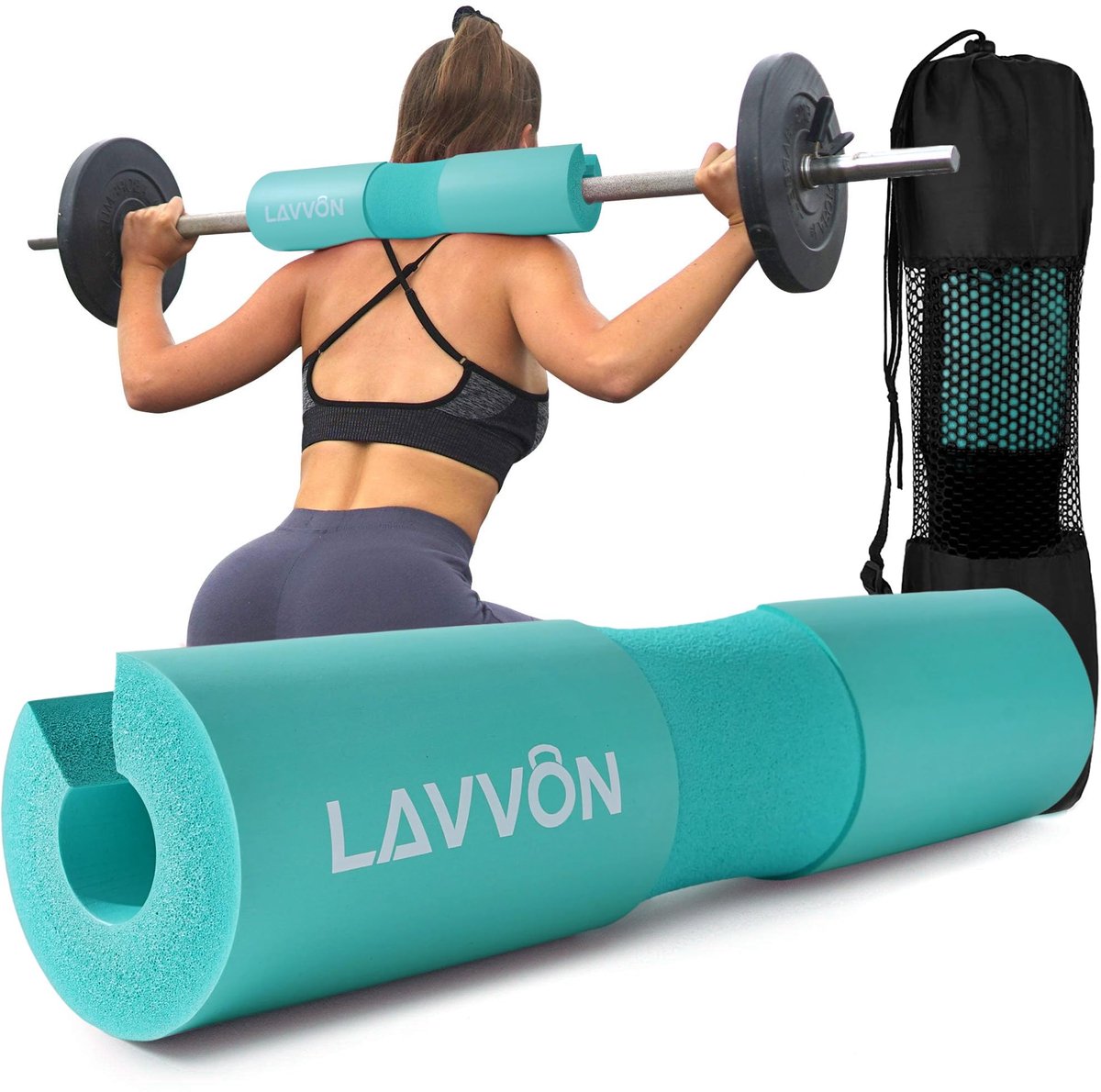 Squat Pad - schuimrubberen halterpad voor squats-kussen, lunges en barvulling voor heupstoten - ShopVlot