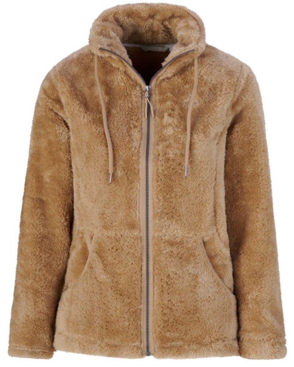 BJØRNSON Elin Fleece Vest Dames 4 Seizoenen Camel