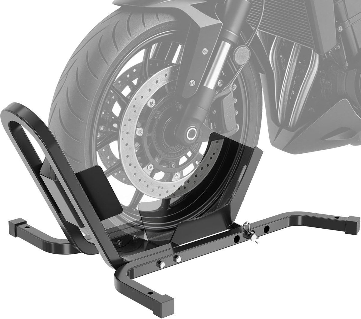 Motorstandaard voor voorwiel 17-21" - 60-120 mm - transport en montage - ideaal voor reparaties - ShopVlot