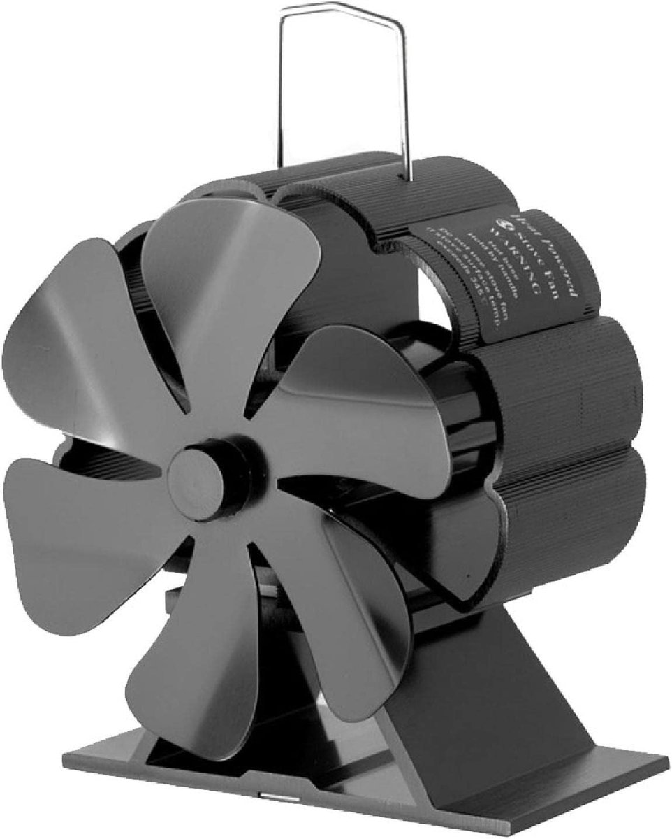 Mini Kachelventilator met 6 Bladen voor Stille Warmtecirculatie in Houtkachels en Open Haarden